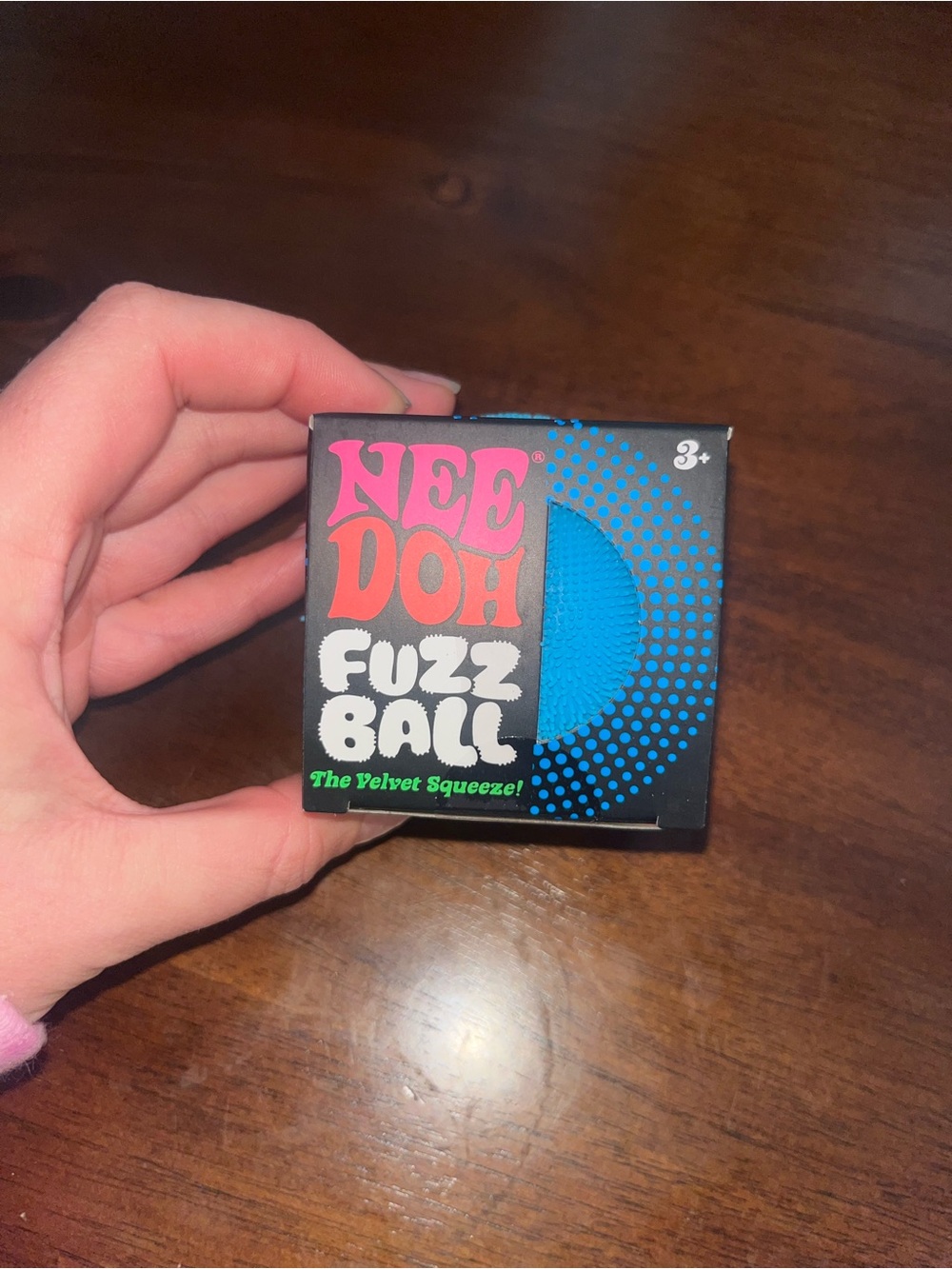 Fuzz Ball Velvet Squeeze Toy - Blue Needoh
